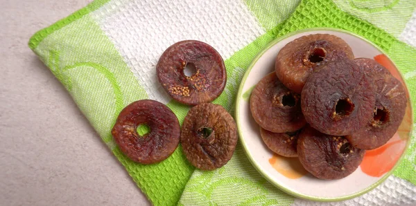Taze Incir Anjeer Meyvesi Sağlıklı Vegan Gıda Konsepti Mutfak Masasının — Stok fotoğraf