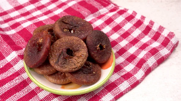 Taze Incir Anjeer Meyvesi Sağlıklı Vegan Gıda Konsepti Mutfak Masasının — Stok fotoğraf