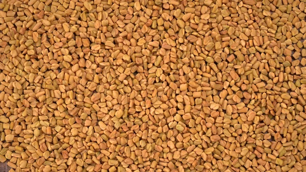 Homemade Organic Fenugreek Seeds Pattern Ingredient Indian Cuisine — Stock Photo, Image
