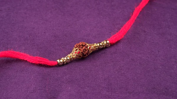 Pulsera Tradicional India Llama Rakhi Hermana Ata Hermanos Muñeca Ocassión — Foto de Stock