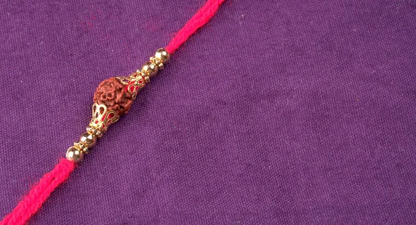 Traditionelles Indisches Armband Ruft Rakhi Schwester Bindet Brüder Handgelenk Die — Stockfoto