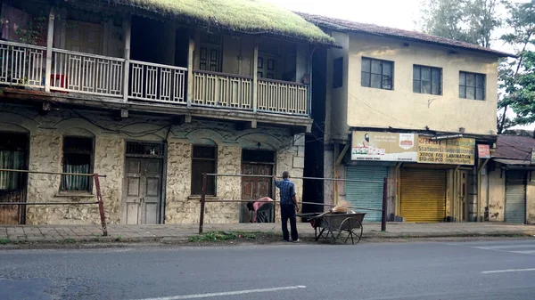 Old Buildings Old Indian Street Daytime View — Stock Photo, Image