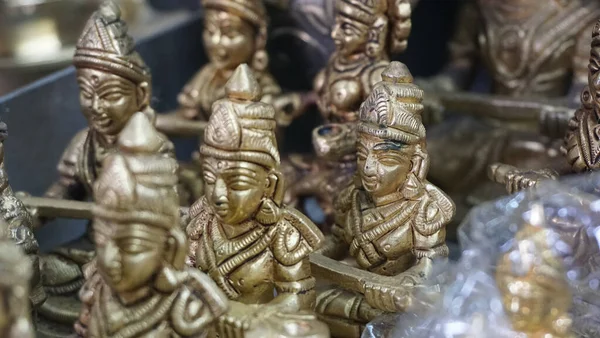 Street Shop Handmade Statues Indian Idol Rural Village — Stock Photo, Image