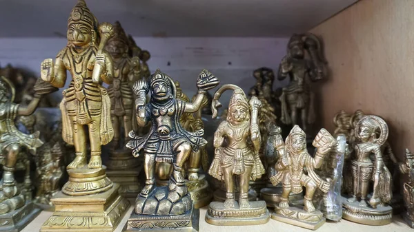 Street Shop Handmade Statues Indian Idol Rural Village — Stock Photo, Image