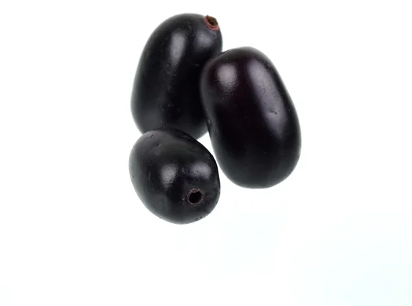 Jambul veya beyaz arka plan üzerinde izole tatlısı (Syzygium cumini)