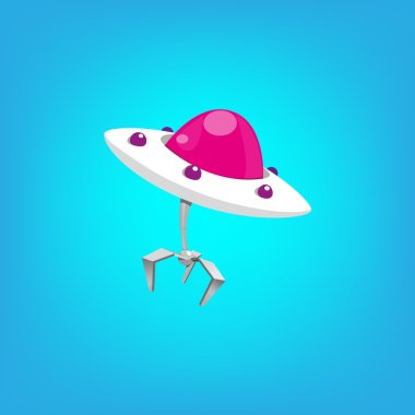 Pink flying ufo