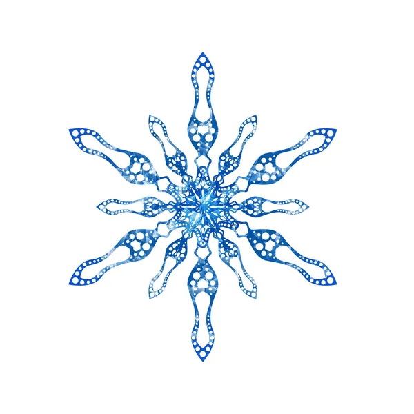 Frozen snowflake on white background — Διανυσματικό Αρχείο