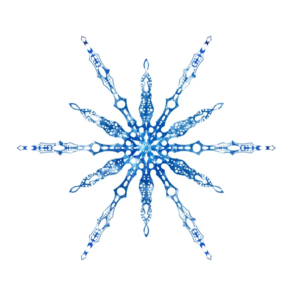 Frozen snowflake on white background — Διανυσματικό Αρχείο