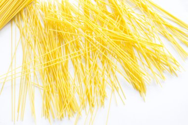 Spagetti yok temiz beyaz kağıt yerleştirin..