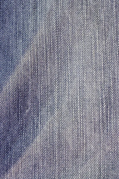 Modrá denim jeans tkaniny makro, zblízka — Stock fotografie