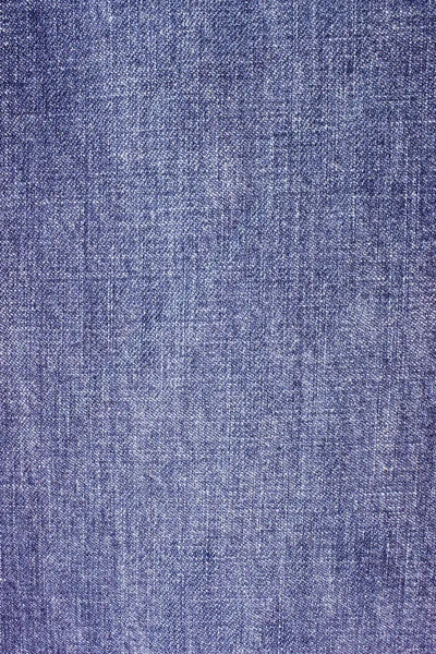 蓝色水洗的牛仔裤织物表面背景，粗斜纹棉布材料文本 — 图库照片