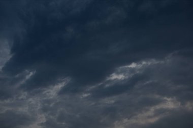 Background of dark sky and cloud before rain