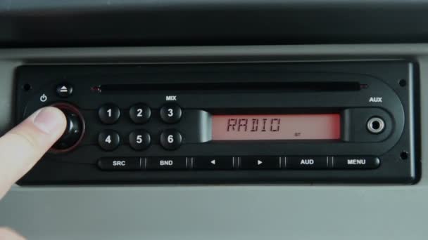 汽车收音机 — 图库视频影像