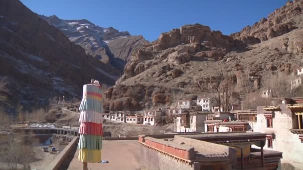 HEMIs kloster i Ladakh, Jammu och Kashmir, Indien — Stockvideo