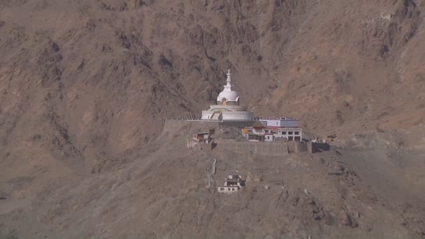 Shanti Stupa Leh — Stok video