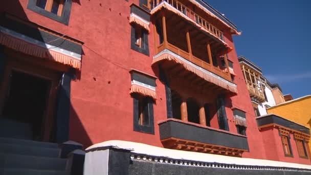 Buddhist Thikse Monastery — Stock Video