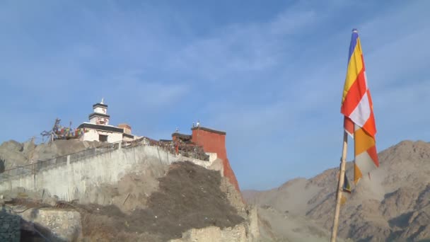 Monastero di Spituk, Monastero buddista in India — Video Stock