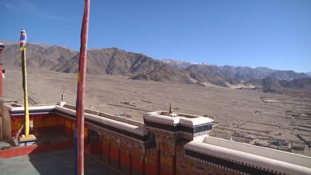 Buddyjski klasztor Thikse — Wideo stockowe