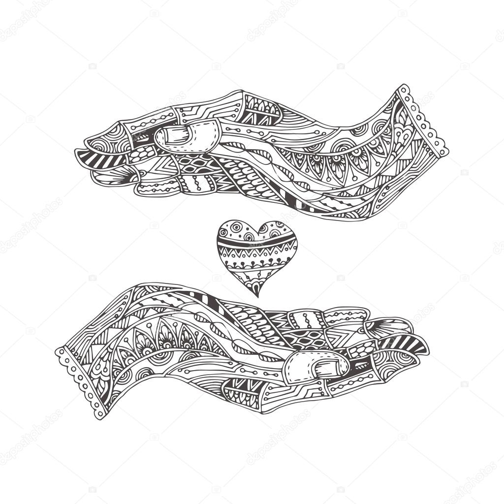 Colorare zendala design per il relax e la meditazione per gli adulti illustrazione vettoriale isolato su sfondo bianco — Vettoriali