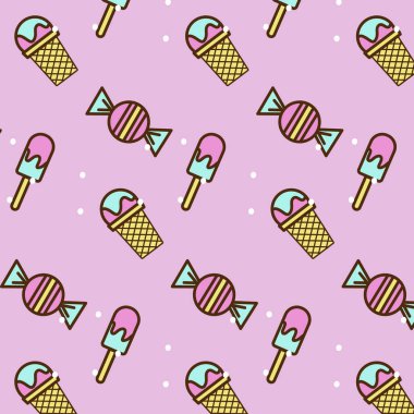 Şeker, dondurma deseni