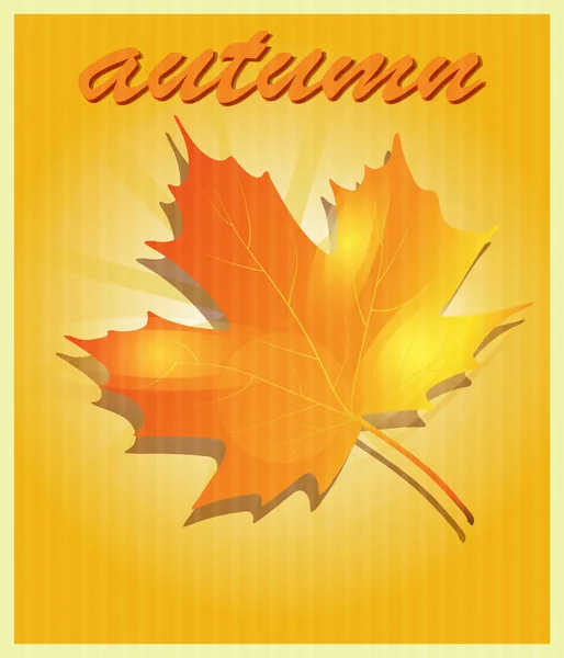 Кленовий листя осені — стоковий вектор