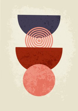 Soyut modern poster, figürler