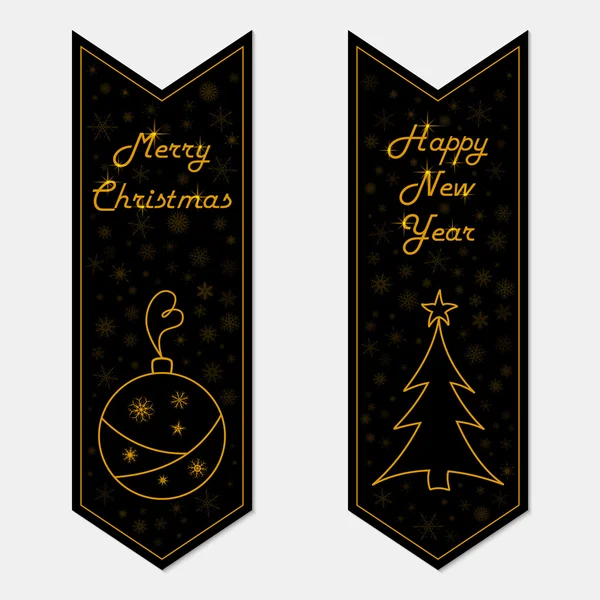 Retro tarzı neşeli Noel ve mutlu yeni yıl afiş