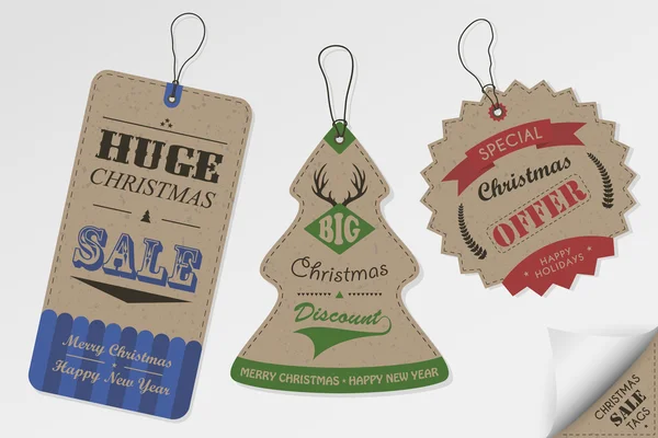 Vintage tarzı Noel satış Etiketler tasarım