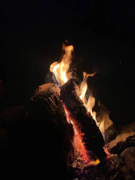 Ogień Grillu — Zdjęcie stockowe