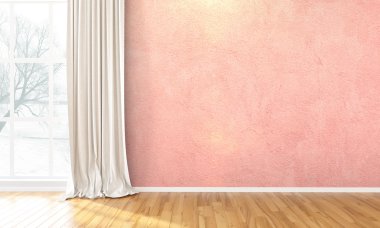 Boş parlak iç. 3D render