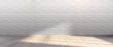 Boş parlak iç. 3D render