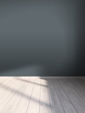 Modern parlak iç. 3D render