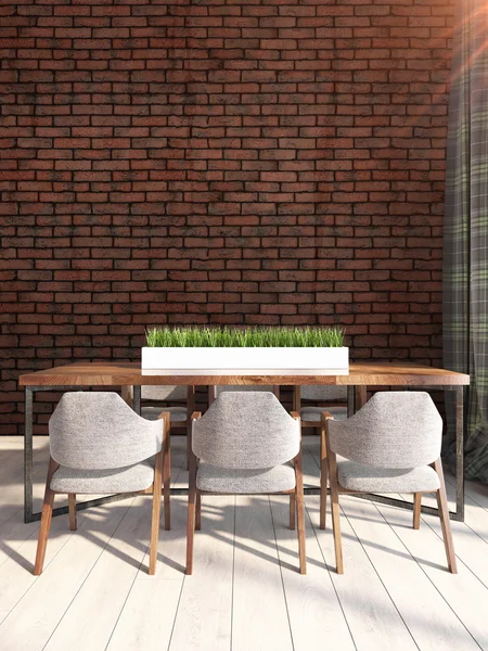 Moderni interni luminosi. Rendering 3D — Foto Stock