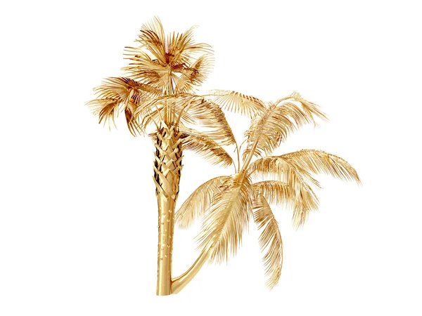 Coconut palm trees. 3D rendering — Stock Photo, Image