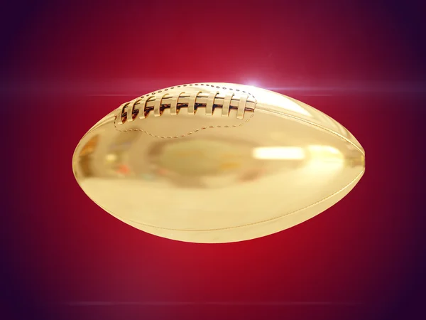 Złotą piłkę. renderowania 3D — Zdjęcie stockowe