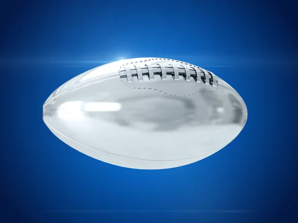 Срібний м'яч. 3D візуалізація — стокове фото