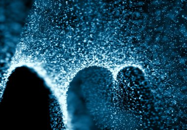 Kızdırma bokeh doku