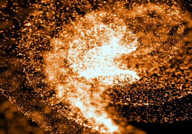 Kızdırma bokeh doku