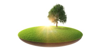 Conceptual image island in the air