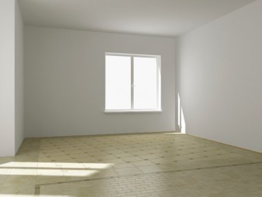 render empty interior