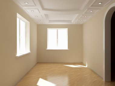 render empty interior