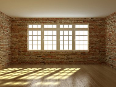 render empty interior