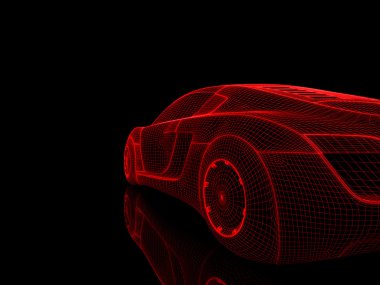 rendering isolated car