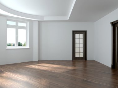 render empty interior
