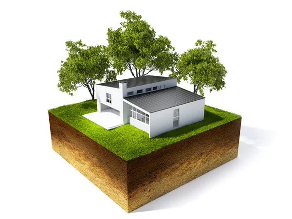 illustration of cross section of ground