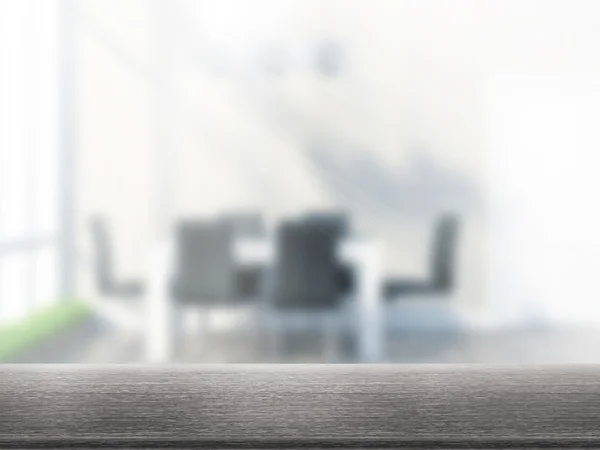 Asztallap és a Blur belső — Stock Fotó