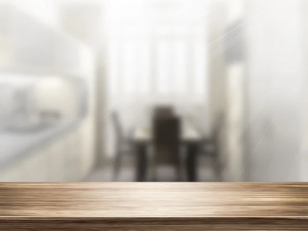 Table Top And Blur Interior — Stock Photo, Image