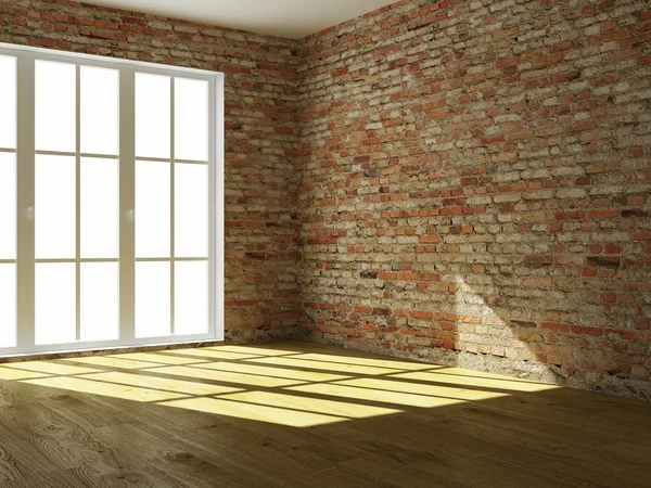 Render empty interior — Stockfoto