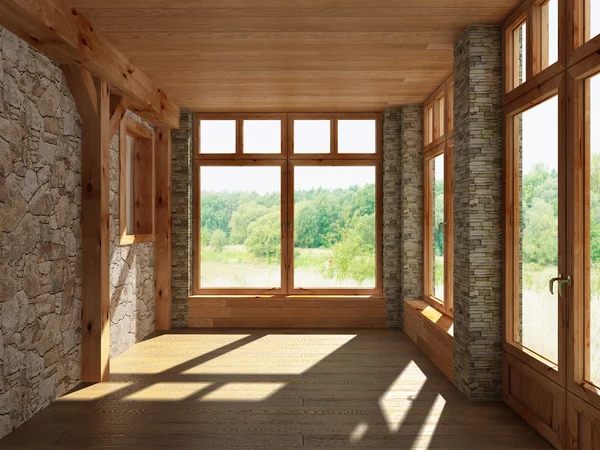 Render empty interior — Stock Photo, Image