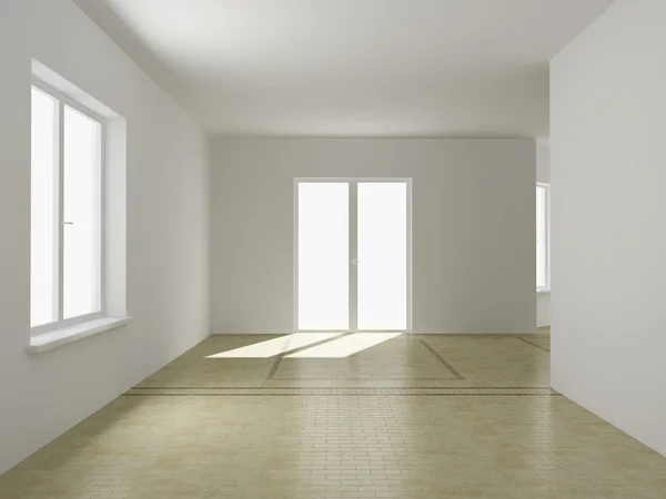 Render empty interior — Stockfoto